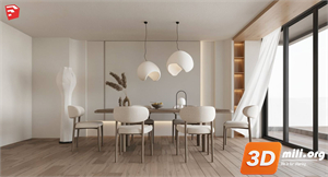 Dining Table Set Skp Files